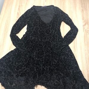 Brandy Melville Black Patterned Dress